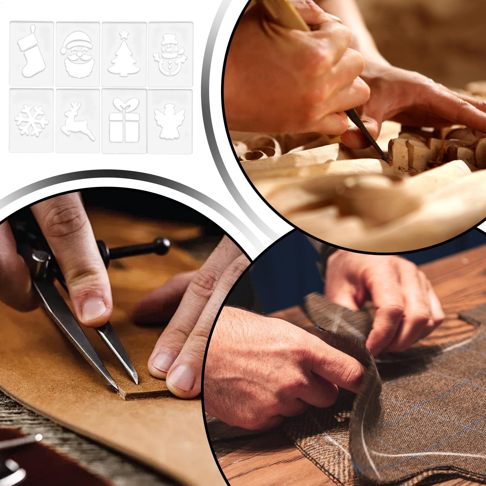 Woodworking Man - Szablony świąteczne do drewna, przenośne szablony