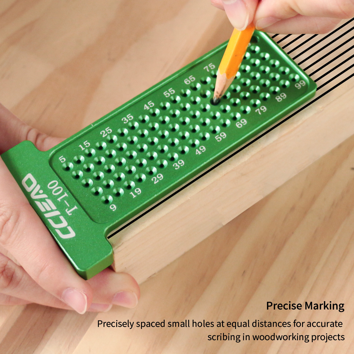 Przymiar stolarski 4 cale/100  – Woodworking Man recenzja i cena