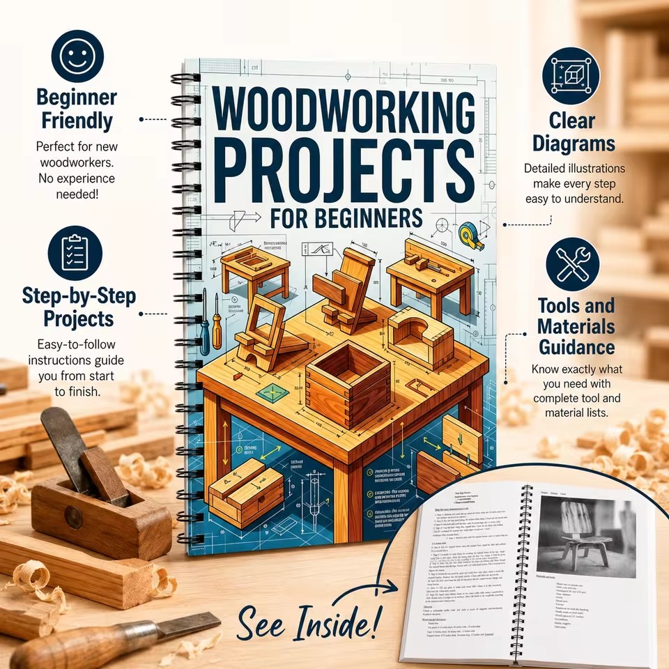 Proste plany prac stolarskich  – Woodworking Ideas For Beginners recenzja i cena